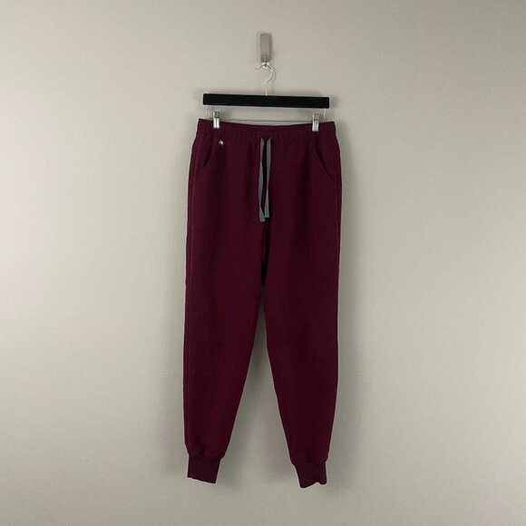 Figs Tansen Jogger Scrub Pants in Burgundy Red Men's Size Medium - Picture 1 of 7
